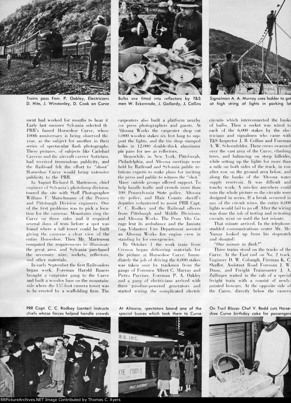 PRR "Birthday Photograph Of The Curve," Page 2, 1954